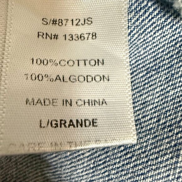 Love Tree Ruffle Denim Jacket - Picture 8 of 10